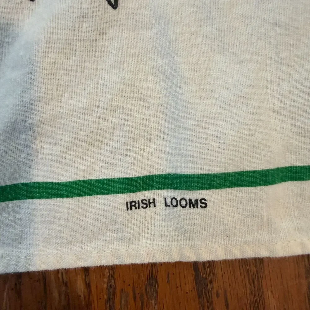 Lot 2 Vintage Irish Looms Linen Tea Towels Mother's & Daughter's Letter Ireland